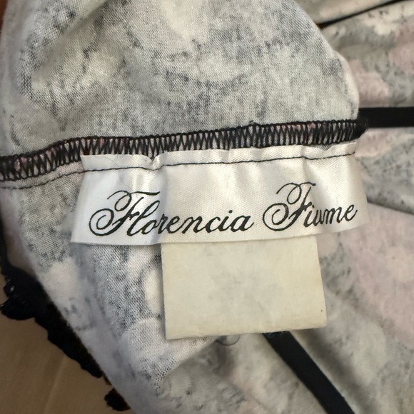 Florencia Fiume VNTG 90's Floral and lace Corset Top - Picture 11 of 12